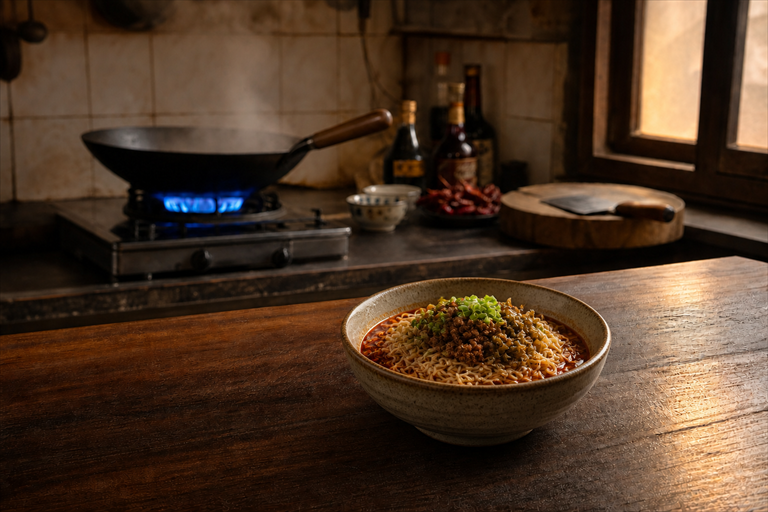 How to Make Dan Dan Noodles from Scratch (Chengdu Dry-Bowl)